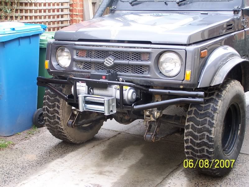 suzuki sierra front winch bar project (Australia)